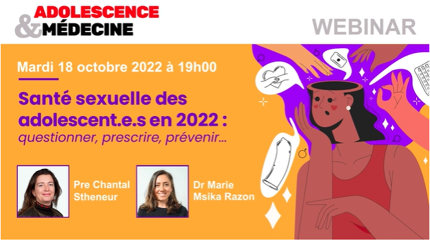 Fondsef's tweet photo. Visionnez ou revisionnez le #webinaire "La santé sexuelle des adolescent.e.s : questionner, prescrire et prévenir", animé par la Pre Chantal Stheneur et la Dr Marie Msika razon. @AdoMedecine 

Par ici : https://t.co/9pwqkgadas

#Santé #SantéSexuelle https://t.co/xjRVTyNFsu