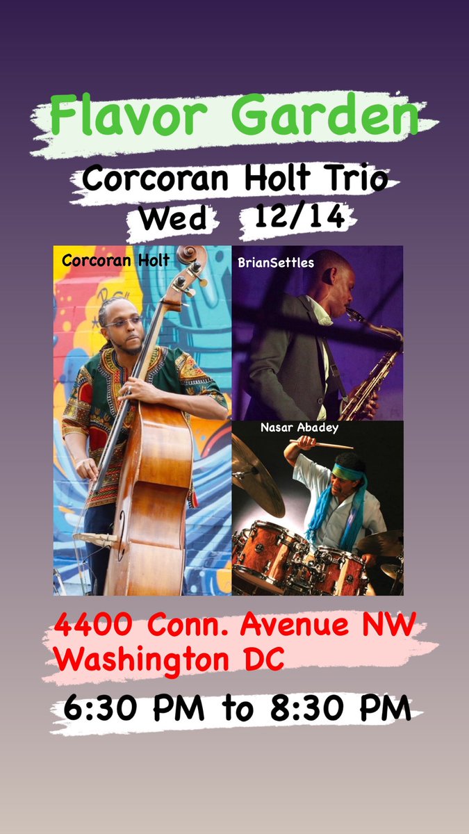 #wednesday #washingtondc #livemusic #corcoranholttrio