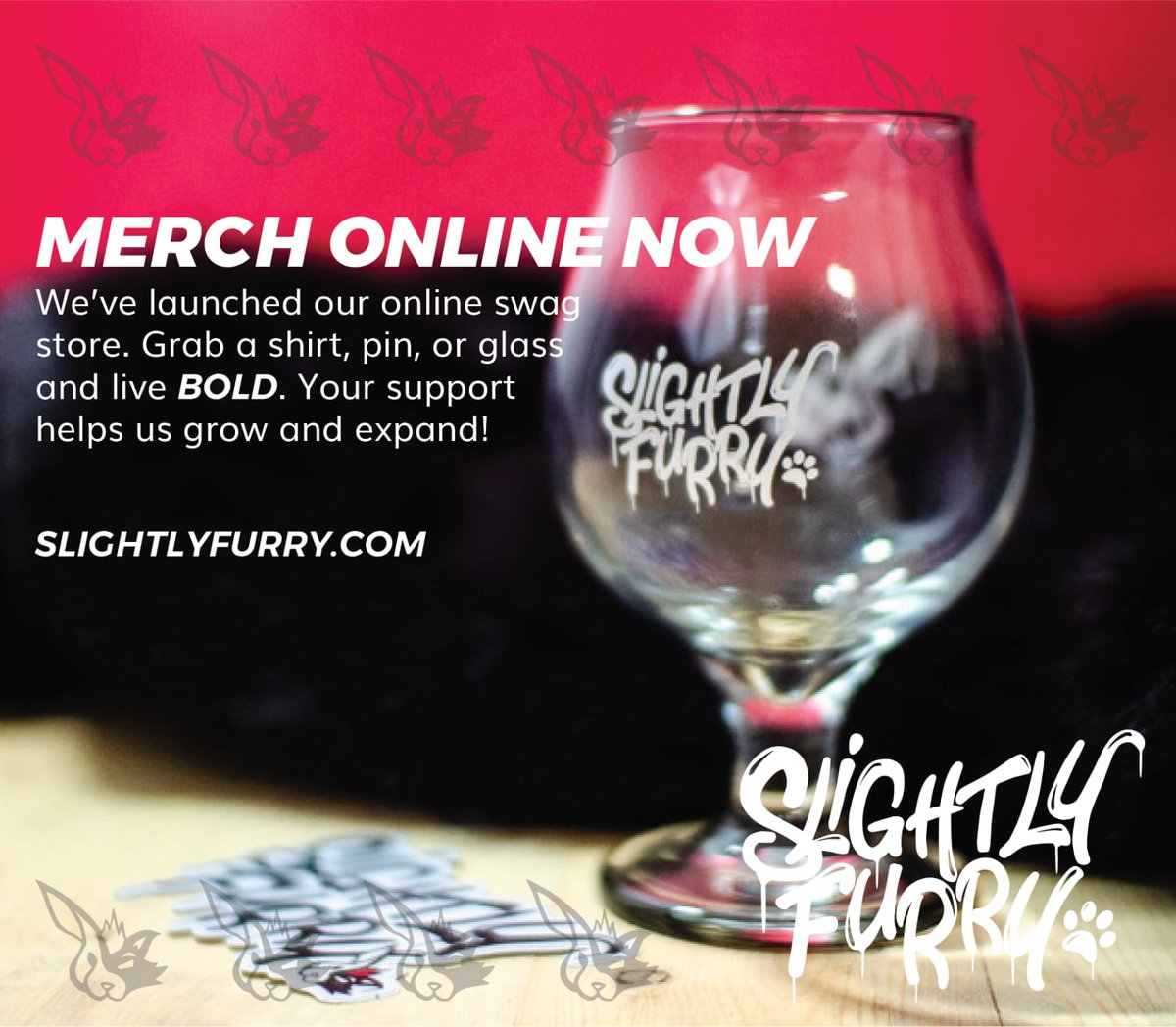 🚨 SWAG ALERT 🚨

We're live! Get your paws on shirts, pins, glasses and more! 🐰🦊

slightlyfurry.com
