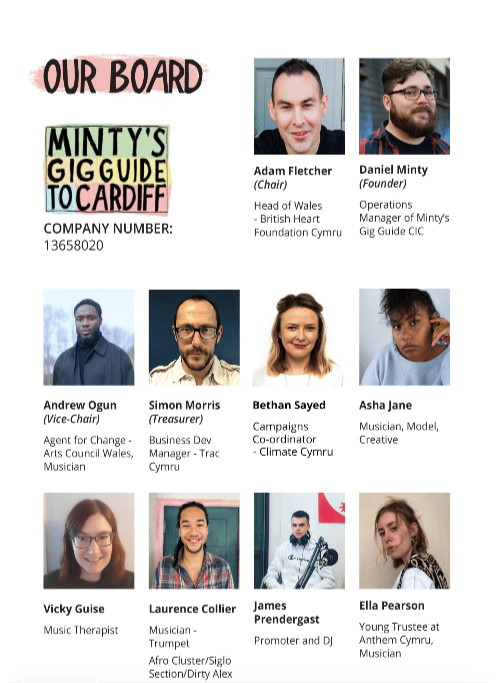 We are led by an incredible board of directors from all walks of life with one common thread:

We all adore every aspect of live music!

❤️