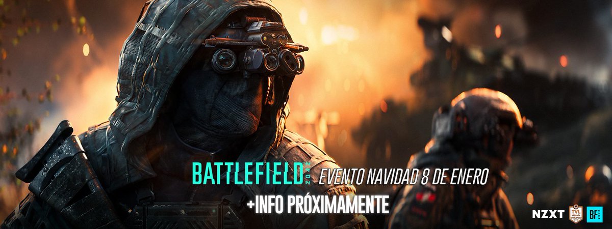 🎄 Evento Navidad Battlefield 2042 

🗓️8 de Enero
🕕18:00h
👉 + Info en nuestro Discord y Telegram
t.me/BattlefieldEsp…
discord.gg/X6RKm59M

 🎁 Tendremos sorpresas de nuestros colaboradores <a href="/NZXT_ES/">NZXT España</a> @TopVirtuaLeague
