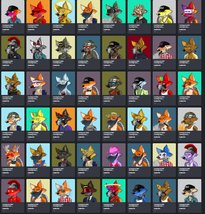 bdprimetime's tweet image. I'm curious whether there will be much sales action in Gen 1 @cunningfoxes before Gen 2 is released shortly. Decided to list many of my remaining Gen 1s for one week at reasonable (IMO) prices to see what happens. See comment below for a link to the listings.