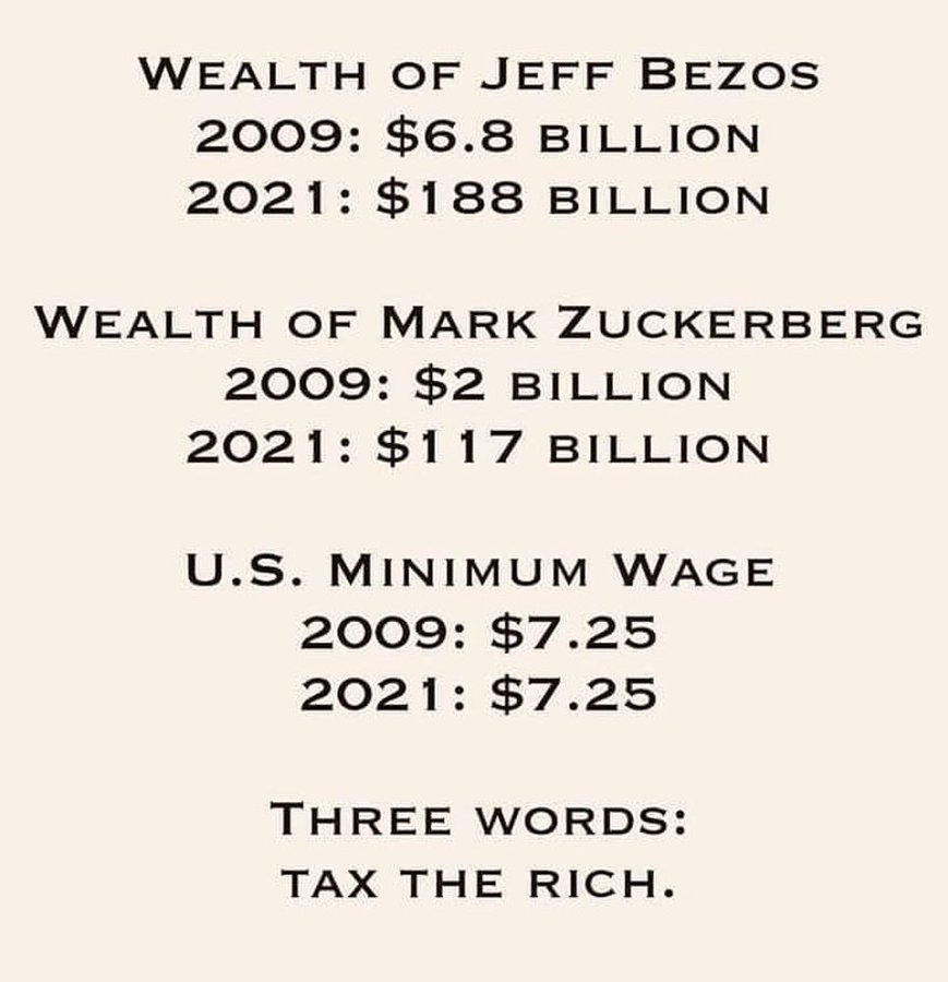 funder's tweet photo. This is gross. These billionaires need to pay their fair share. #UnionsForAll https://t.co/z7QjO3ihQM