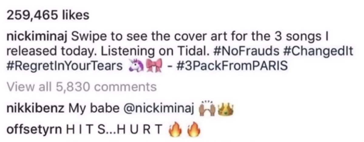 Victory4Onika's tweet photo. Even your man knows Nicki do it betterrr https://t.co/mIwQHHRNhu
