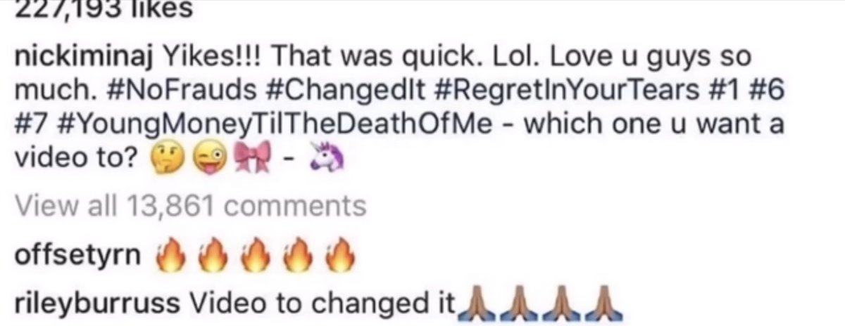Victory4Onika's tweet photo. Even your man knows Nicki do it betterrr https://t.co/mIwQHHRNhu