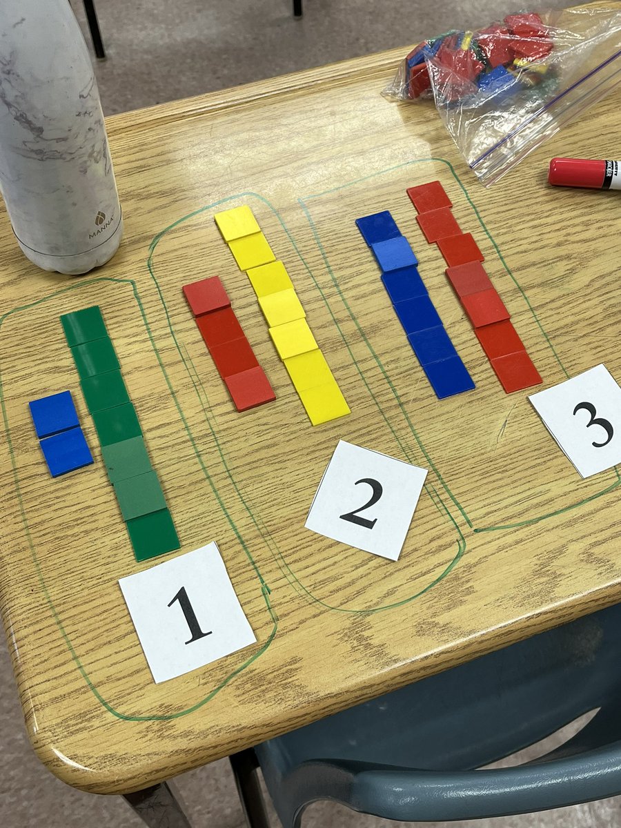 MrsTorres1328's tweet image. Practicing building and identifying linear patterns today. Can you guess the pattern rule? #hcdsbmath @HolyFamilyHCDSB