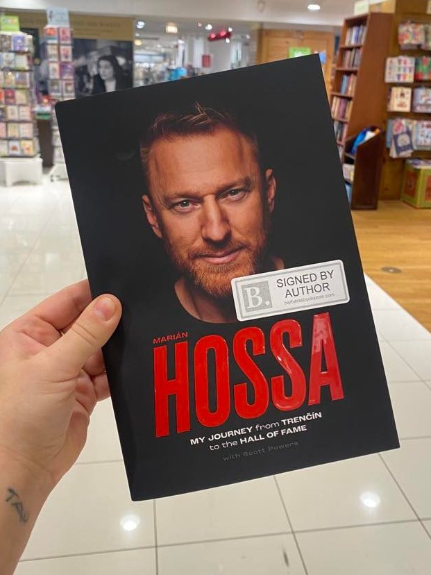 barbarasbooks's tweet image. Barbara&apos;s Bookstore @ Lower Level of Macy&apos;s on State Street still has a handful of SIGNED editions of Marián Hossa&apos;s new book -- they&apos;re dwindling quick! Grab one while you can. 
#MarianHossa #SignedBook #SignedByAuthor 
#BarbarasBookstore