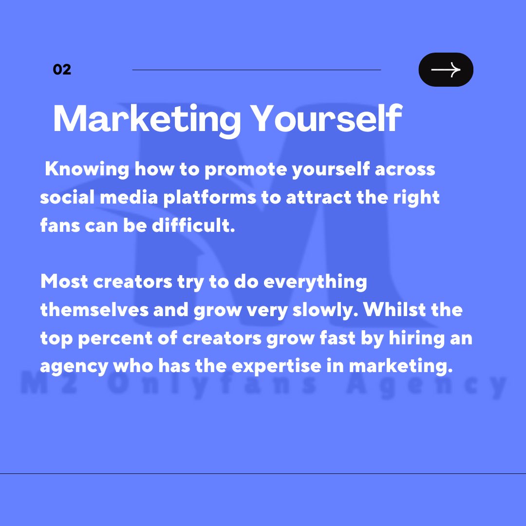 M2ofagency's tweet photo. 5 Reasons Why Most Creators Fail In Promoting Themselves. If you found this helpful follow us for more. And DM us if you want to join our agency we will help make $10k a month. #onlyfanspromo #onlyfansadvice #onlyfanstips #buyingcontent https://t.co/bEn4fhhRlo
