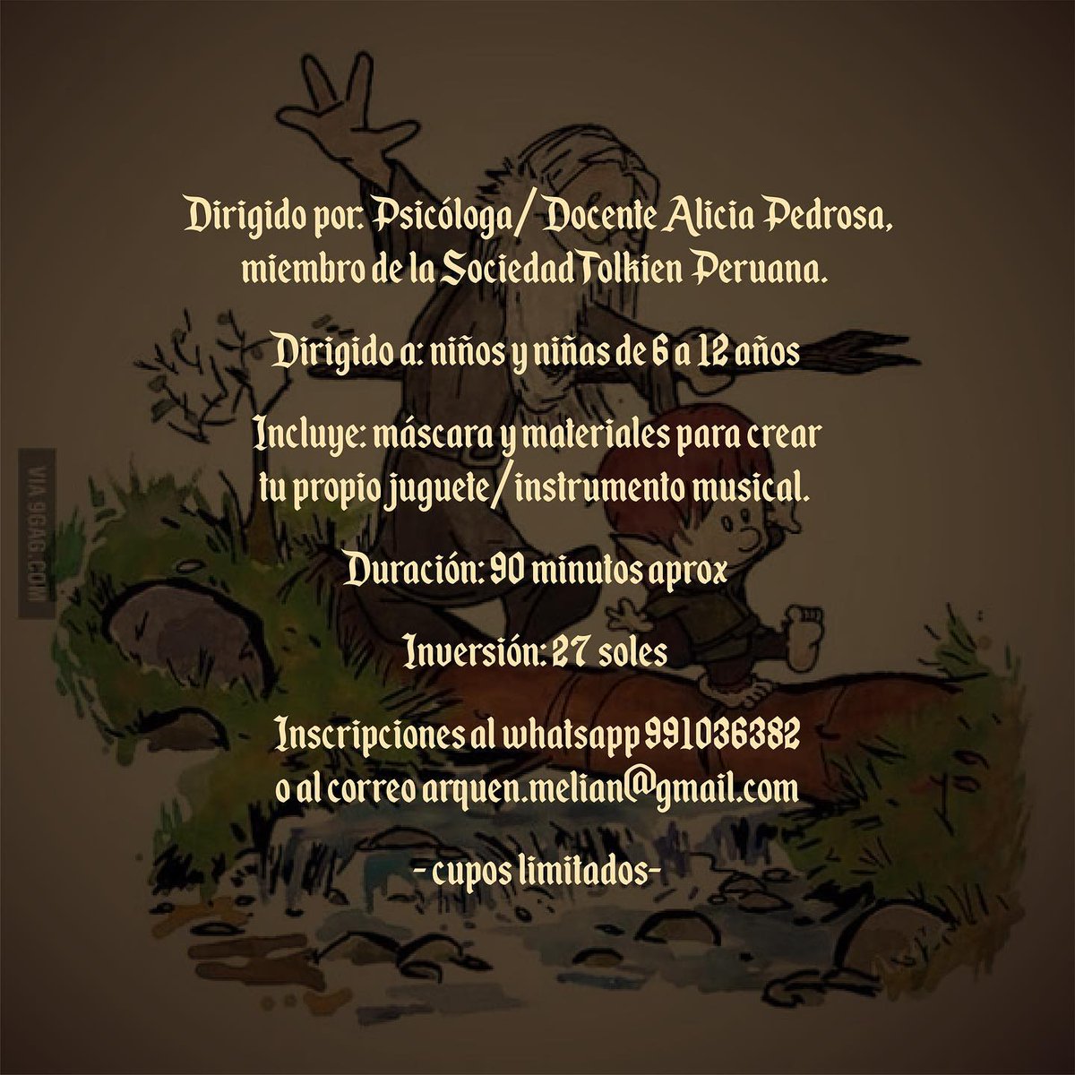 Los invitamos a nuestros talleres de Cuento Medieval y Escritura Élfica este 13 y 14 de Diciembre en el Medieval Fest Perú. 

Y recuerden que hoy la entrada al Medieval Fest es completamente gratis. ¡No se lo pierdan!