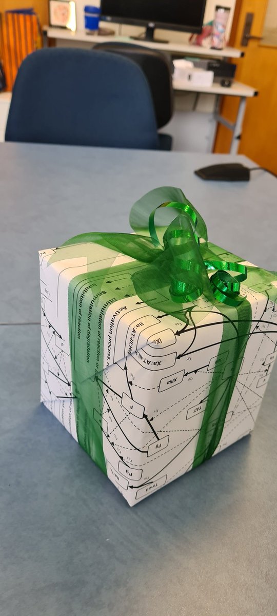 Stephen Duffull (@sduffull) on Twitter photo I received a fabulous leaving gift from my lab wrapped in QSP model gift paper 😊 what an awesome thought - (QSP model of the coagulation network). @wrida959 <a href="/HeshamAlSallami/">Hesham Al-Sallami</a> <a href="/SepiSharif/">Sepi Sharif</a> I received a fabulous leaving gift from my lab wrapped in QSP model gift paper 😊 what an awesome thought - (QSP model of the coagulation network). @wrida959 <a href="/HeshamAlSallami/">Hesham Al-Sallami</a> <a href="/SepiSharif/">Sepi Sharif</a>