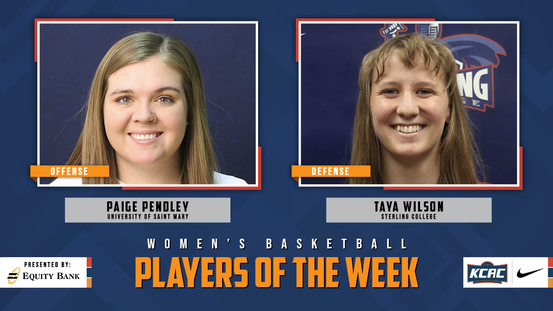Paige Pendley of <a href="/USM_Athletics/">USM Athletics</a> and Taya Wilson of <a href="/SterlingCSports/">Sterling Warriors</a> Earn KCAC Women's Basketball Weekly Honors, presented by <a href="/EQUITYBANK/">Equity Bank</a>! bit.ly/3iZzU2b #KCACwbb #LetsBuildEquity #LetsBuildLeaders

<a href="/NAIA/">NAIA</a> <a href="/NAIAWomensHoops/">NAIA WBB Hoops Report</a>