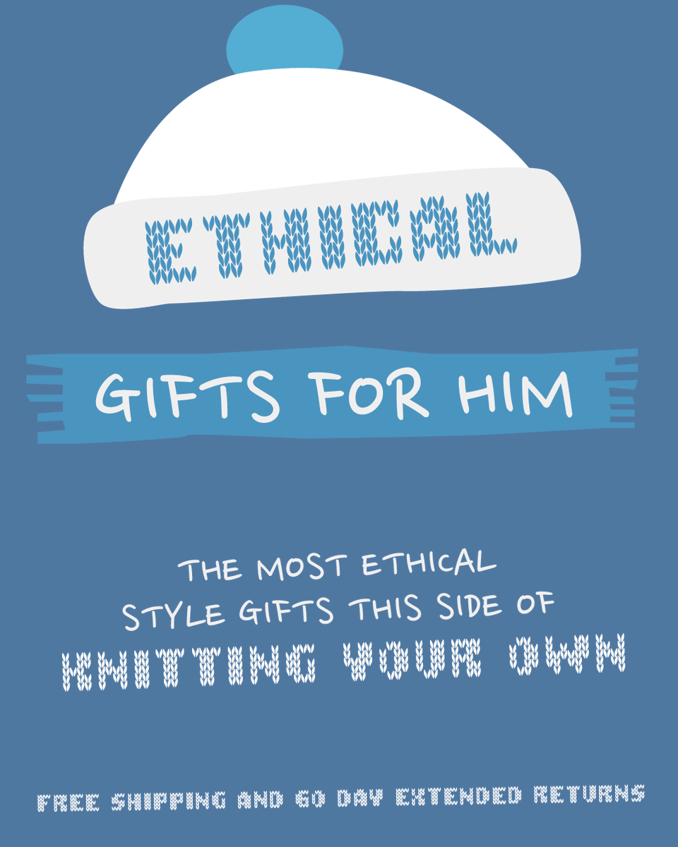 The most ethical men's style gifts this side of knitting your own.🧶 shorturl.at/mwxy2 #EthicalGiftsForHim