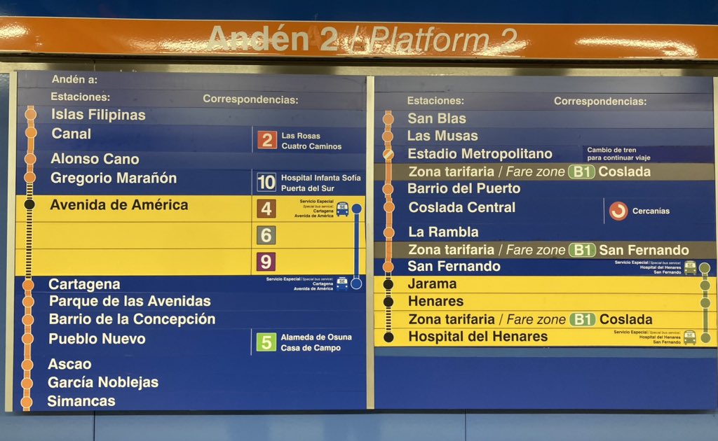De Madrid al Cielo….pero no utilizar la Linea 7 <a href="/metro_madrid/">Metro de Madrid</a> . Dos tramos fuera de servicio. (Hospital Henares - San Fernando y Cartagena - Gregorio Marañon)
<a href="/Ayto_SFH/">Ayuntamiento de San Fernando de Henares</a> #metrosanfernando