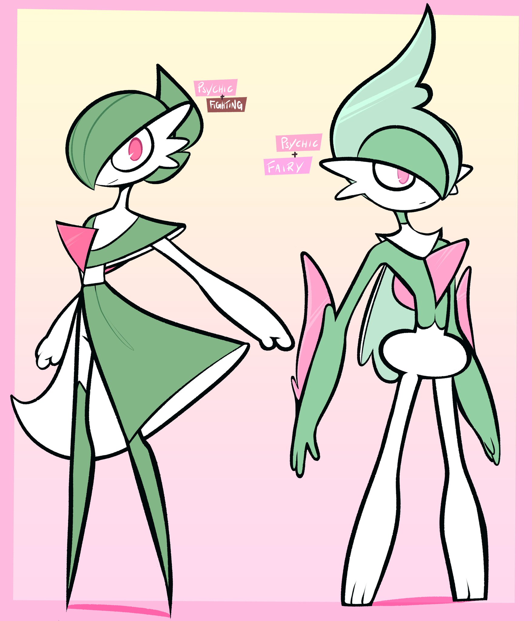 Mega gardevoir and gallade  Pokemon art, Pokemon, Fairy type pokemon