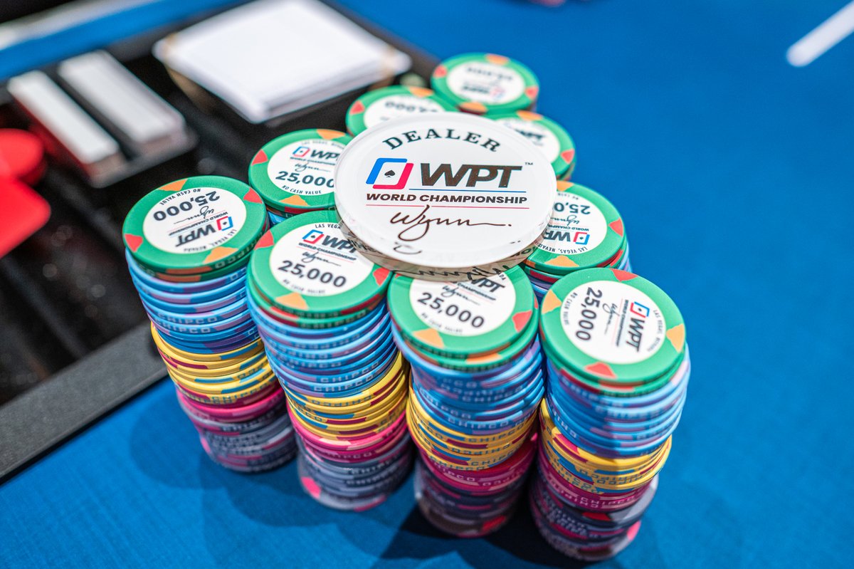 WPT's tweet image. After months of anticipation, cards are officially in the air for Day 1A of our $10,400 #WPTWorldChampionship $15M GTD @WynnPoker and 400 entries have entered the field so far!

Follow along our Live Updates here: wpt.co/WCLiveUpdates