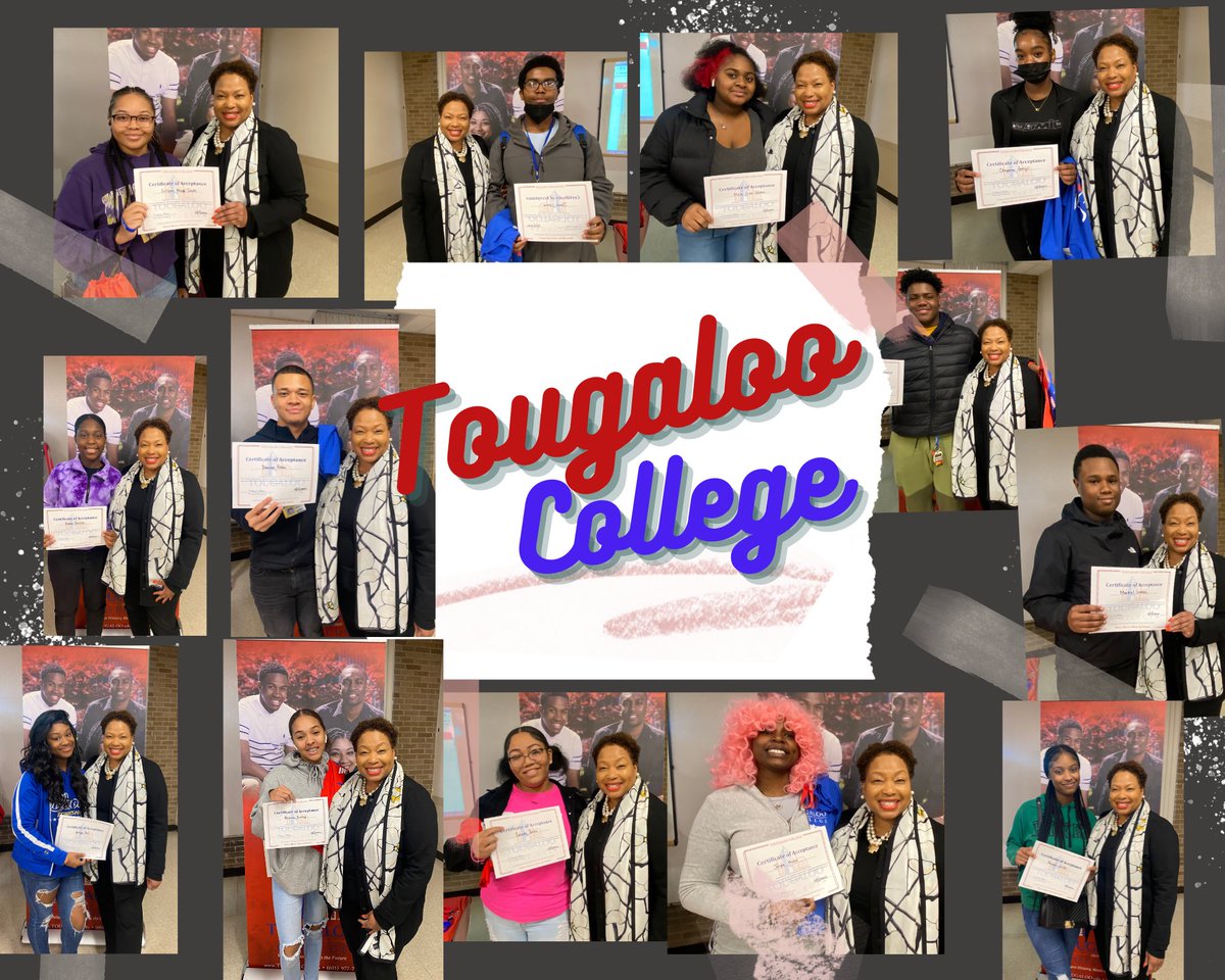 bloom_hs's tweet image. Thank you @Tougaloo_1869 for coming to visit us on Friday. It was so enlightening and provided 13 students with on the spot acceptance! Congratulations #bloomscholars 
#tcinillinois
@DrNavarre @DrJLAnderson