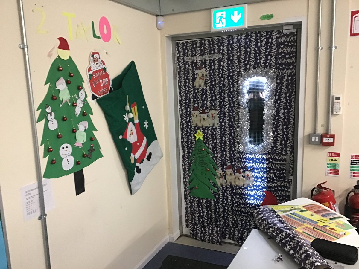 BelmayneEtss's tweet photo. Competition is heating up for best decorated class door. Class Taylor with tutor @COBTeach have really put the effort in. TY judges will make their decision on Wednesday https://t.co/kXUo7ZDr4G