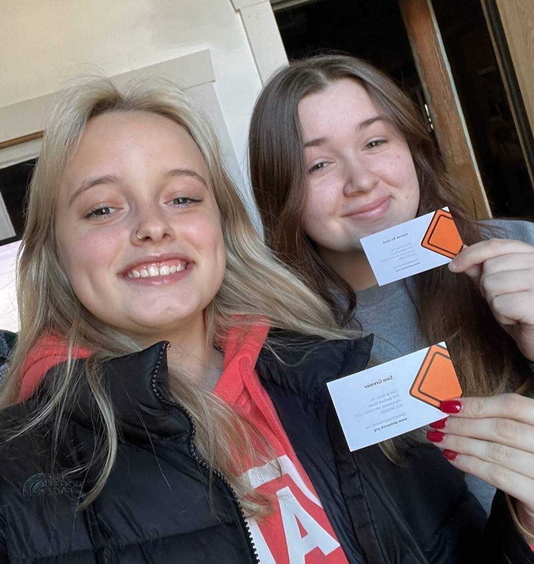 When two sixteen year olds on our team make 'breaking news' because of an amazing event they planned and executed successfully!
Business cards are  the next best step as they plan for their next  Female Career Day in May.
#soproud
#yestheycan
#neverunderestimate