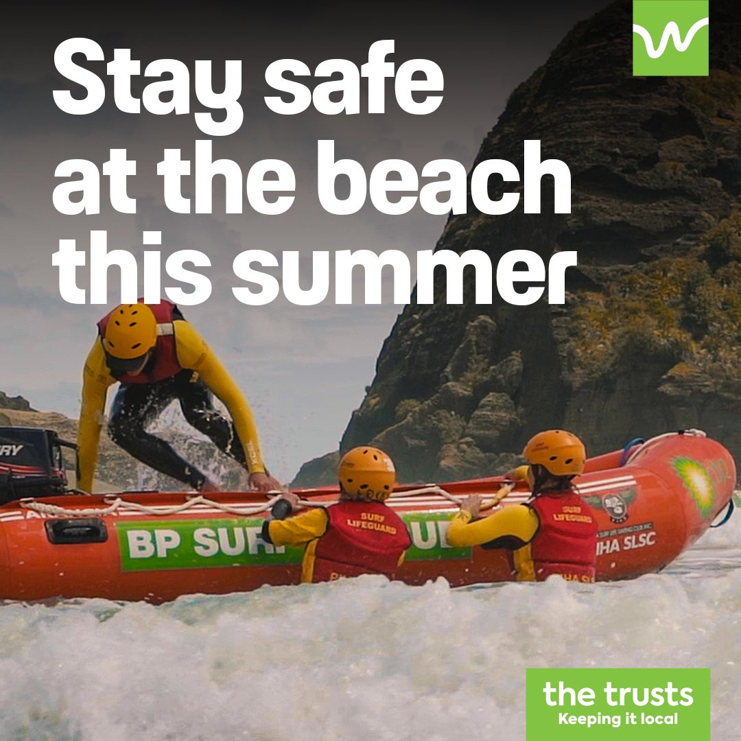 Advice from Piha Surf Life Saving Club to stay safe at the beach: Swim between the flags. Swim with a buddy & supervise young children. Learn how to recognise rips and look out for them in the water. If you are in trouble, stay calm and raise your hand for lifeguards to help.