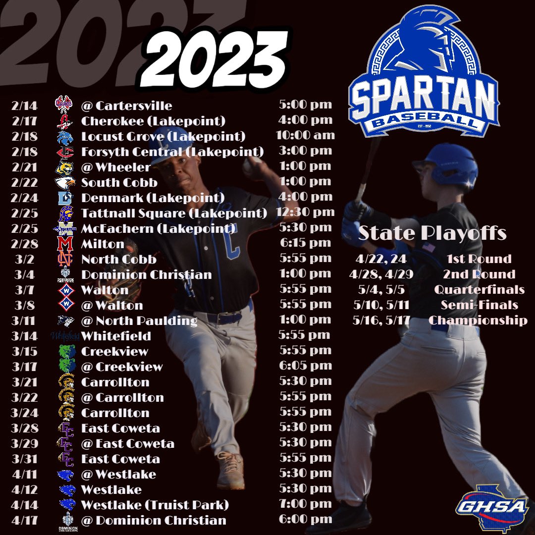 CargleJackson's tweet image. Our 2023 Varsity Schedule is out 😤 #ThisIsSparta