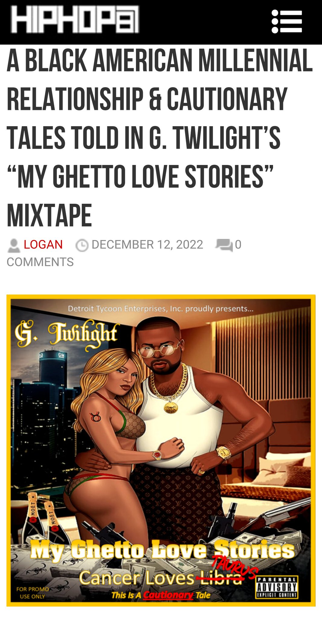 I appreciate the good folks at @HipHopSince1987 for reviewing and featuring my music. Full Article Here: https://t.co/fRdxIAGsCm #Cancers #Taurus #Libra #EmoRap #TrapMusic #Detroit #7Mile #Schoolcraft #Fenkell #audiomack #Love #Situationship #Interviews #HipHopSince1987 https://t.co/yPeWjZs5HS