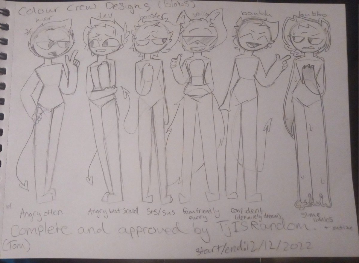 tjisrandom's tweet photo. guys I drew stuff in school and this is my favourite one lmao
introducing colour crew slimes I guess, and I just realised I forgot baablus crown very sorry.
untag when replying PLS
#kierfanart #devfanart #boosferfanart #yellowoolfanart #baablufanart #bubbofanart #colourcrew https://t.co/vLPHw5UiWt
