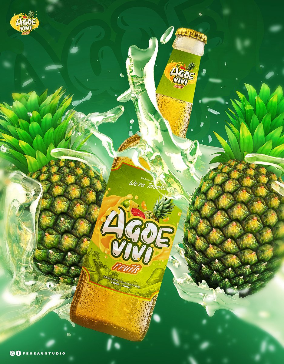 FeyoDemidieu's tweet photo. [#IMAGINATION/ FeuEauStudio🔥💧:]
Nous avons imaginé une boisson toujours pour la population du nord Lomé. Une conception pour les passionnés de Branding, mais aussi une proposition pour toute structure désireuse de nos créas.
AGOE VIVI - Fruits🍍We're Togolese 🇹🇬
📲 +22892498707 https://t.co/dcCW4TVXy9
