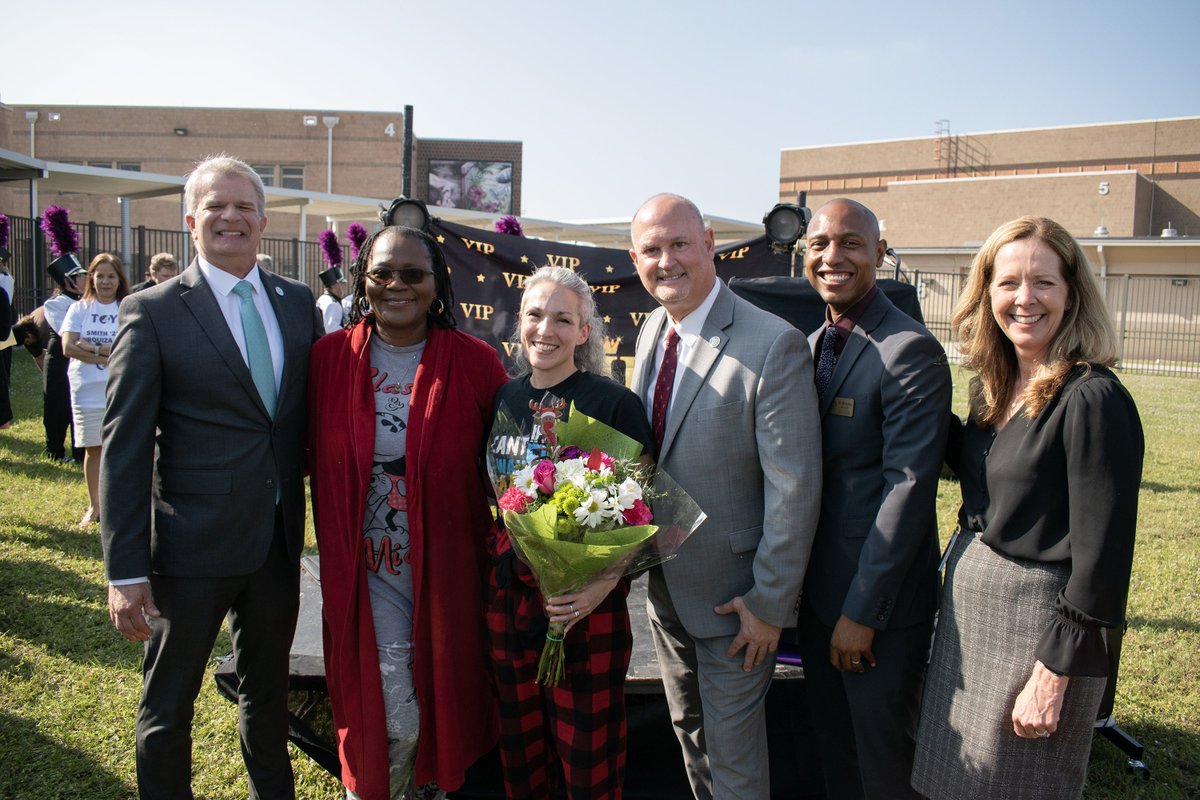 We are so excited to announce this year's top three candidates for the @SarasotaSchools District Teacher of the Year.

Please join us in congratulating the 2022 High School Teacher of the Year, Courtney Smith from Booker High School!