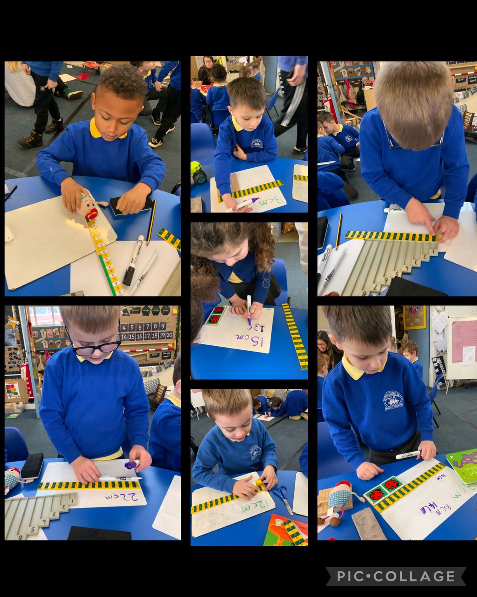 We are learning to measure in centimetres using a ruler! How clever are we! @rhosyfedwen #AmbitiousAlys 💫👏🙌🤩
