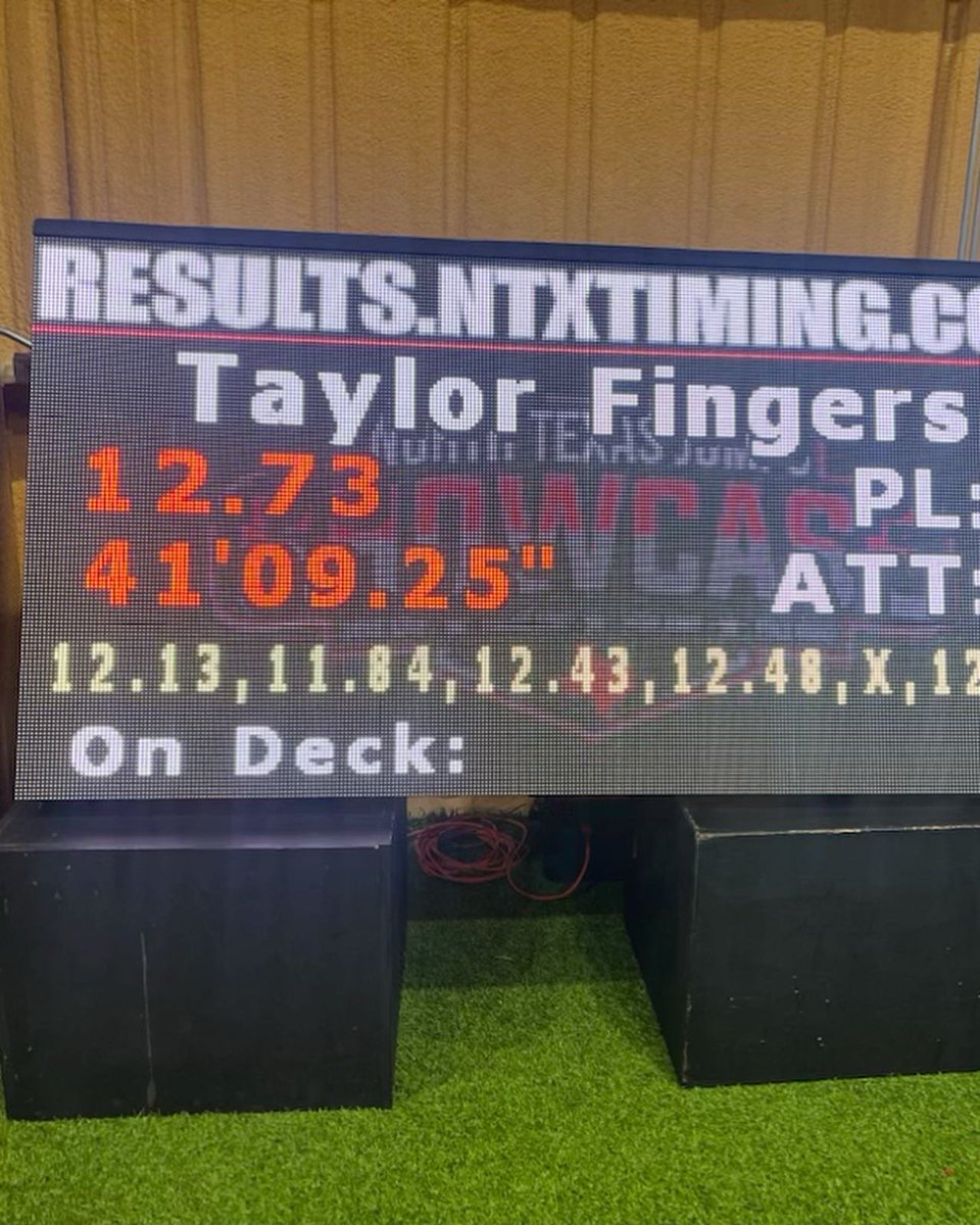 I had a big PR in the Triple jump yesterday at the NTX jumps showcase 41’9.25 for🥈place and a 19’6.25 for 4th saturday in the long jump. Thank you <a href="/JUMPSmartTexas/">J.U.M.P. Smart Texas</a> (didn’t get a video so pictures it is😭)