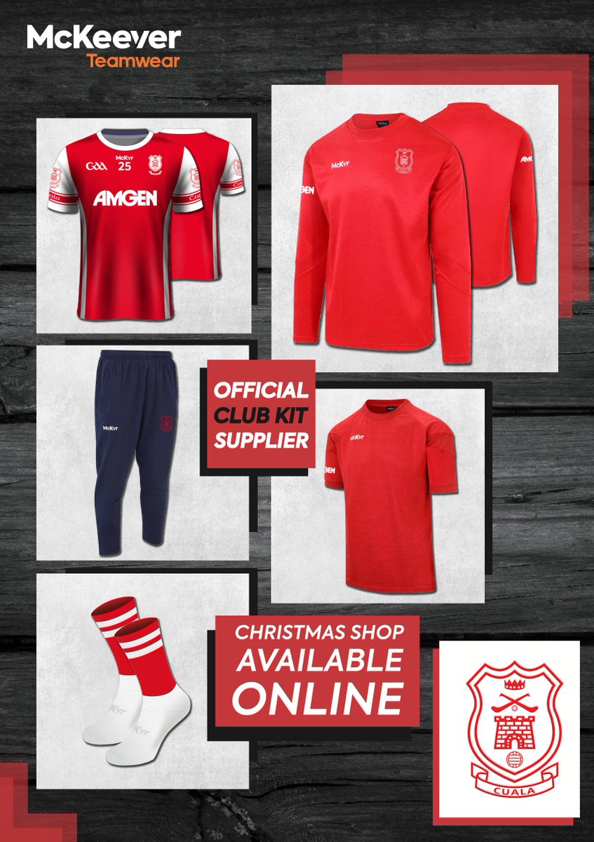 CualaCLG's tweet photo. The new Cuala shop is online and open for business. https://t.co/TAnp3NKtB9 Like or share this tweet and you can be entered in a draw to win one of three of our new 1/4 zip hoodies. 🇵🇱🔴⚪️ Competition closes Monday, December 19th at 6 PM. https://t.co/n9YoClZArE