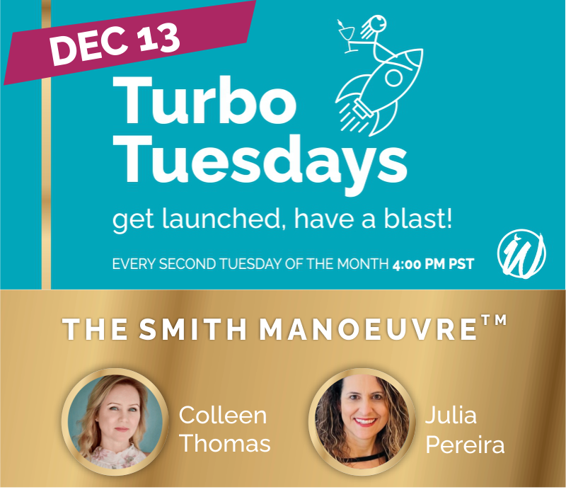 Turbo Tuesdays is tomorrow - The Smith Manoeuvre - Open to all! - mailchi.mp/wren/youre-inv…