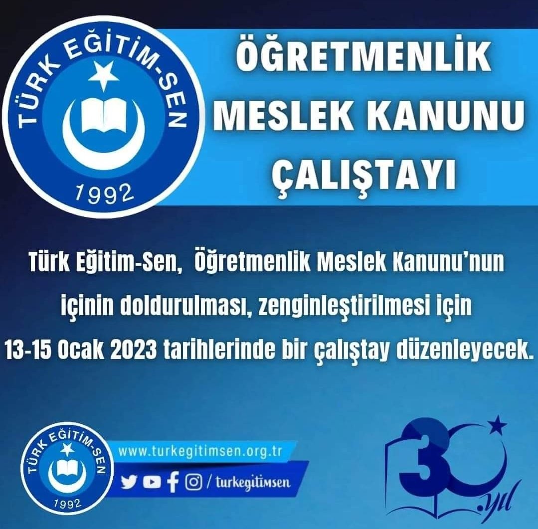 Bazı sendikamsı yapılar, popülerliğini kaybettiği ve üye devşirmede işlerine yaramadığı için gündeminden çıkarmış olabilir ama 17 yıldır olduğu gibi bugün de gündemimizde. 
#ÖMK'yı geliştirmek için var gücümüzle çalışacağız.
Var Olsun Türk Eğitim-Sen...

#ÖgretmeneEnAz25Bin