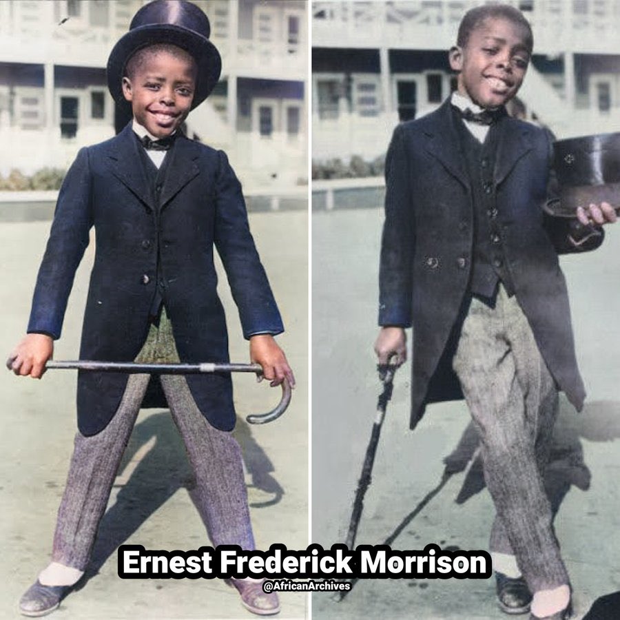 At just 7 years old, Ernest Frederick Morrison was the first black child movie star signed to a long-term contract in 1919

He was paid $10K a year, making him the highest paid black actor in Hollywood at the time.