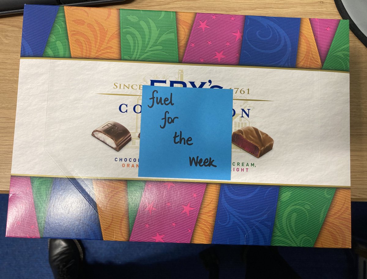 First Xmas as Depute 🤪 This will get me through to Wednesday lunchtime! 🤣🙈🎄🤯 Thanks <a href="/janine_rushton/">Janine Rushton</a>! #stninmentalhealth #deputesneedchocolate