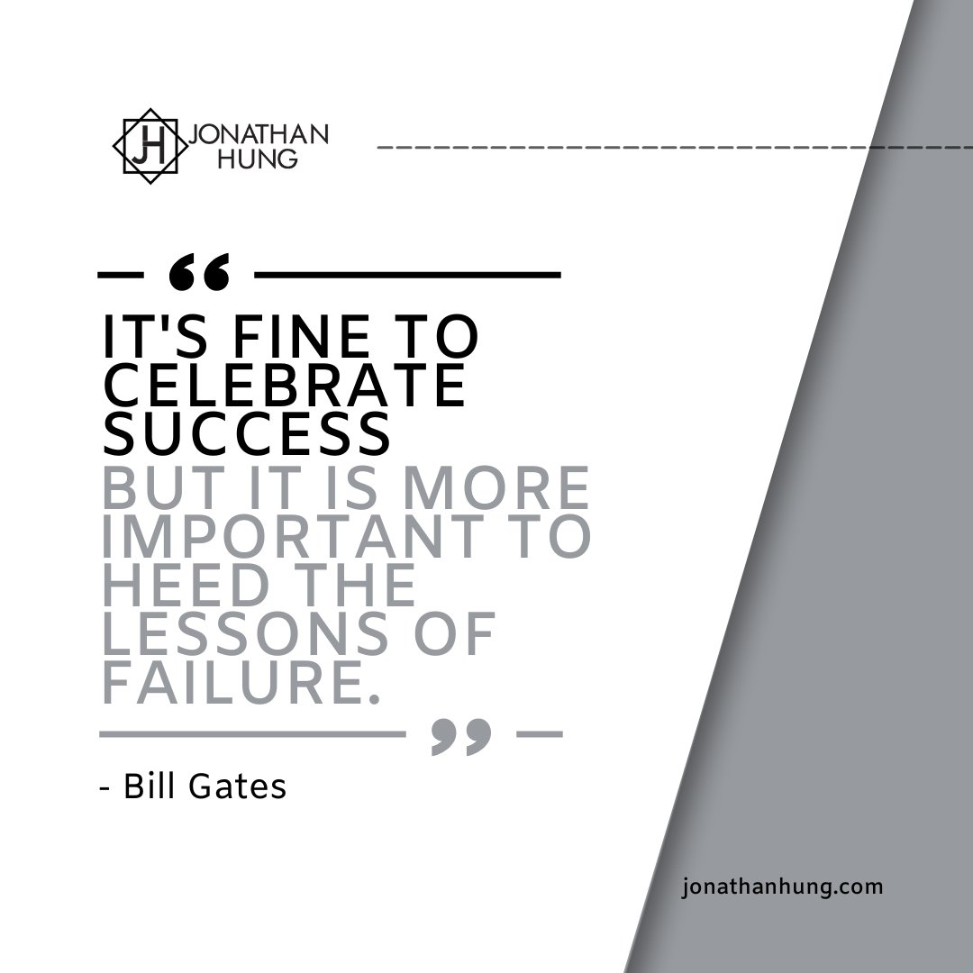 “It’s fine to celebrate success but it is more important to heed the lessons of failure.” – Bill Gates. When I was working on founding KitchData, some ideas we thought would be successful became failures. However, we were not deterred by these failures. #kitchdata #startup