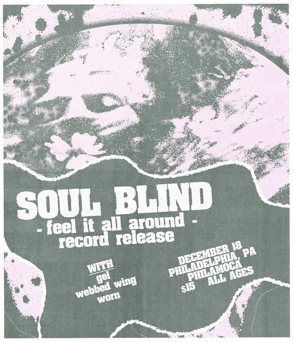 SURPRISE! The secret TBA band on the big SOUL BLIND record release show on Sunday is none other than thee mighty GEL. It’s their last Philly show for a while, so all you FREAKS better grab those tickets ASAP, not too many left… 🎟️ -> etix.com/ticket/p/75021…