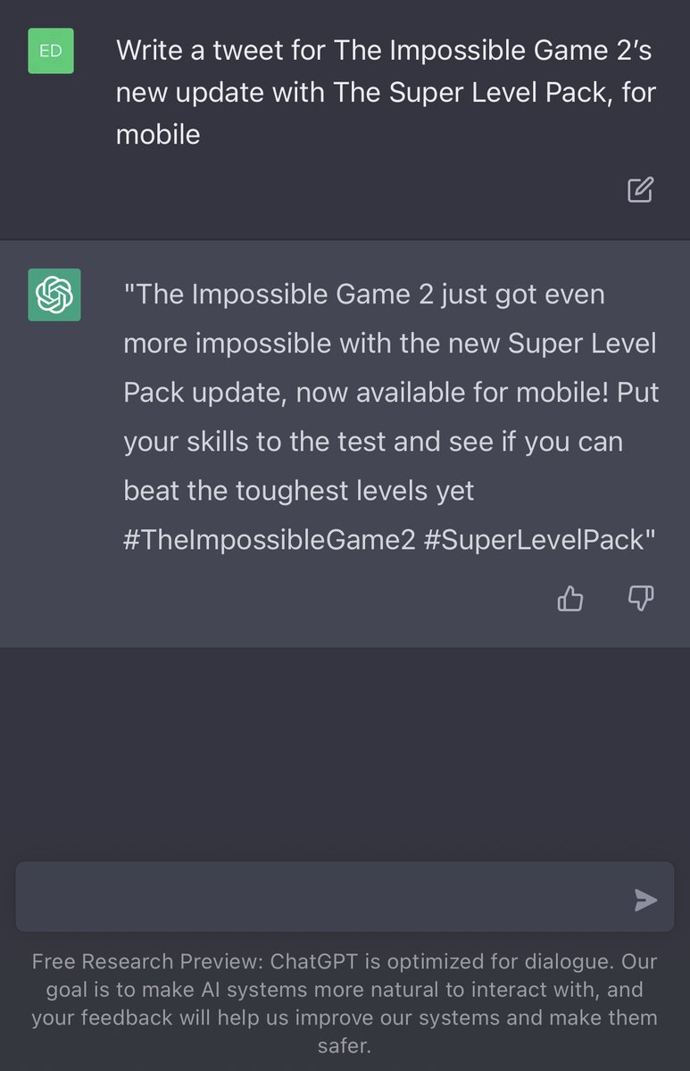 FlukeDude's tweet photo. "The Impossible Game 2 just got even more impossible with the new Super Level Pack update, now available for mobile! Put your skills to the test and see if you can beat the toughest levels yet #TheImpossibleGame2 #SuperLevelPack" https://t.co/36zS3lVUe0