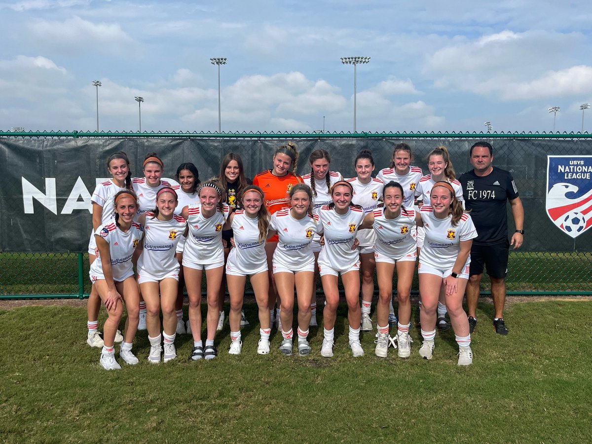 Smileski17's tweet photo. Thank you @FC1974GLSA @FC1974_G2006 ladies for your effort this weekend in @NationalLeague PRO games at @ESPNWWOS Let’s get some rest and get ready for AZ trip! Thank you to all college coaches @ImYouthSoccer coming out to watch the games. Safe trip to everyone. ! #weare74 https://t.co/9kfMPlOUPe