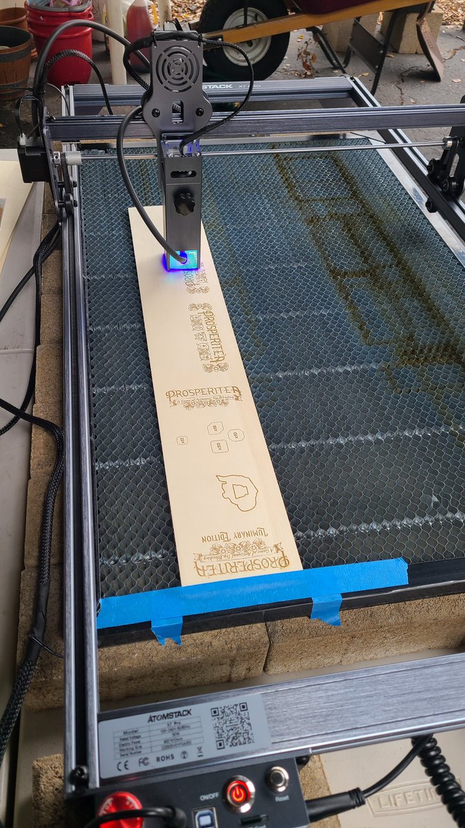 Round 3 of luminary boxes are getting cut while last week's set gets driven to the post office.

This round I'm focusing on the bespoke backers that have filled out their surveys and completed their interviews. Everything else is ready. -Aven