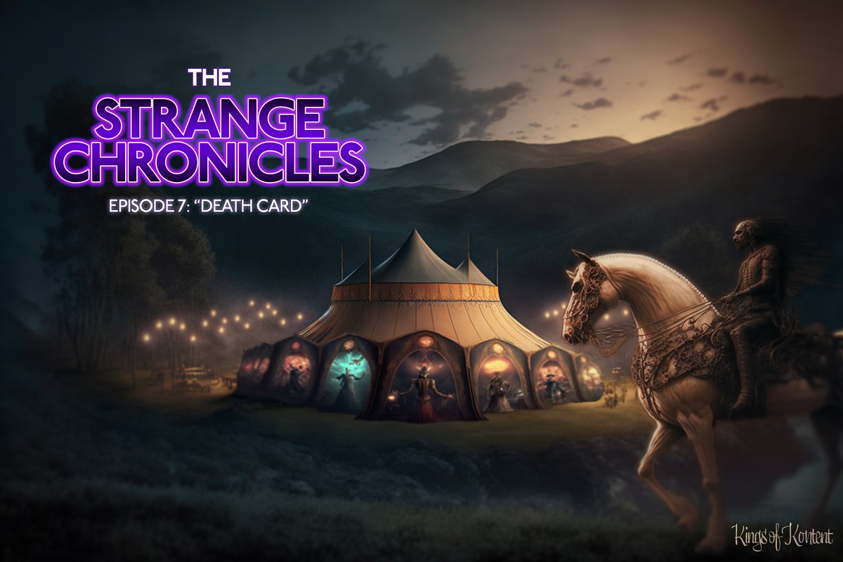 Episode 7 of THE STRANGE CHRONICLES, “Death Card” is now live!

Listen for free on Apple, Spotify, Overcast &amp; More:

podcasts.apple.com/us/podcast/the…

open.spotify.com/show/034zlYLza…

overcast.fm/itunes16453982…

thestrangechronicles.buzzsprout.com/share

#audiodrama #scifi #mystery #podcast #podcasting