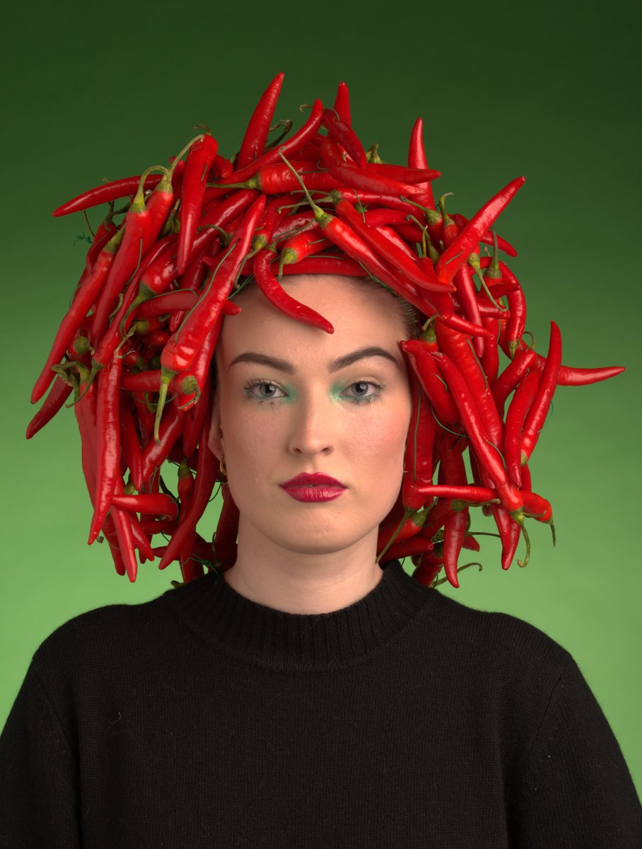 Greek mythology , Medusa also known as Grogo. #portriatphotography #studiolighting #colouredlight #modelphotography #photoshoot #studiophotography #chilli's #foodconcept #portaitvision #softlight