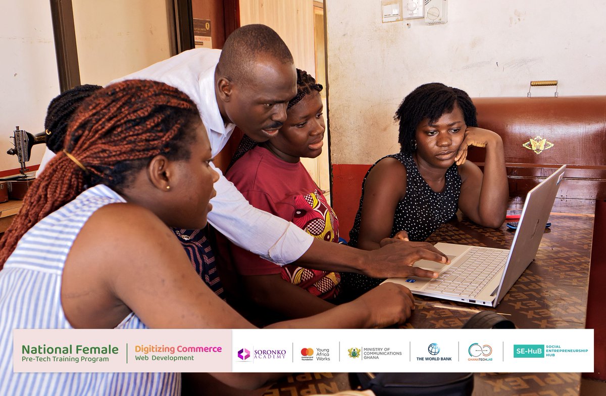 SEHUBGH1's tweet image. The National Female Pre-Tech Program has ended successfully. Here are some images from the past weeks. The ladies were introduced to web development. 
#GhanaTechLab 
#YoungAfricaWorks 
#PreTechSkills 
#GTLImpact 
#SoronkoImpact
#sehubgh1
