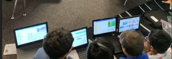 SycamoreES's tweet image. Sycamore ES PK-5 students participated in CS Week by coding in Kodable, Scratch, Scratch Jr., Code.org, and a variety of HourofCode activities to experience the power of coding. PK-1 grade students also coded Botley and Dash robots. 
#GCPSCS4All 
#H…