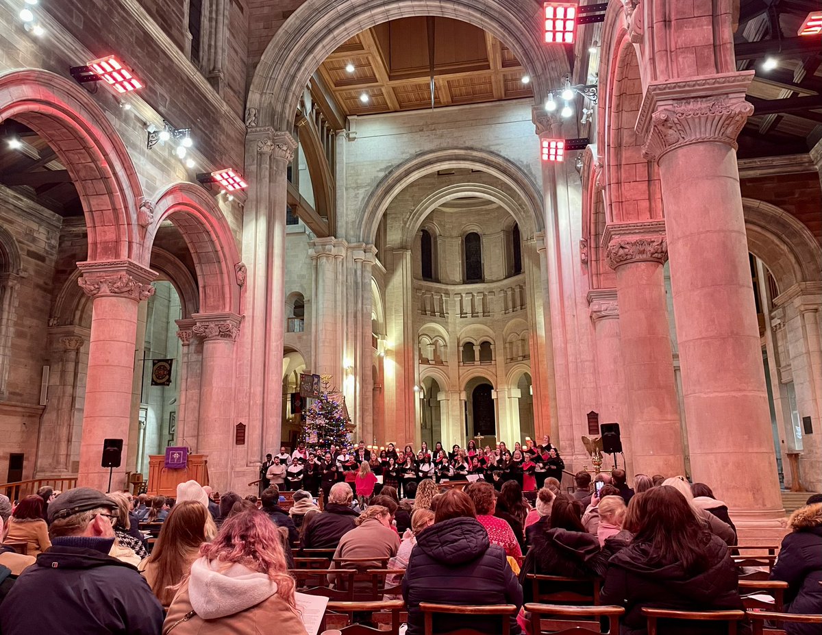 Lovely to return to the @PwC_NI Carol Service in @BelCathedral after the Covid years
