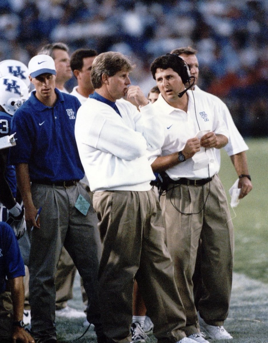 TimBrando's tweet photo. Those earliest days of ⁦@Coach_Leach⁩  emergence were ⁦@UKFootball⁩ and going into Lexington to prepare for those games when ⁦@TimCouchQB⁩ arrived was unlike anything any of us had ever seen.HC Hal Mumme deferred to Leach in ways we had never seen at that time. https://t.co/fpFbmTjNQQ