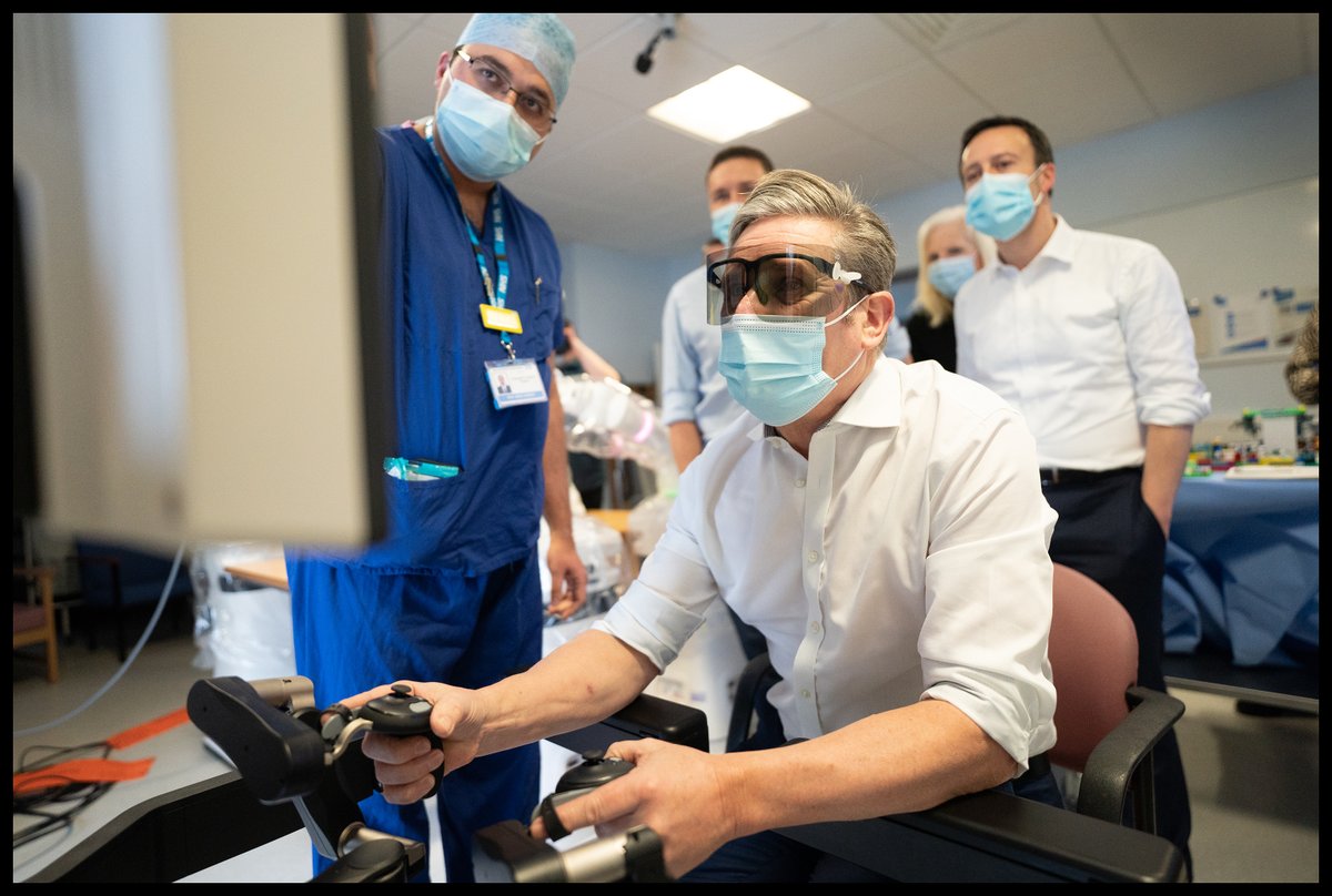 Stefan Rousseau (@stefanrousseau) on Twitter photo Photo du Jour: Labour leader <a href="/Keir_Starmer/">Keir Starmer</a> is shown a robot used for surgical procedures at Lister Hospital in Stevenage during a visit with shadow health secretary <a href="/wesstreeting/">Wes Streeting</a> By Stefan Rousseau/PA Photo du Jour: Labour leader <a href="/Keir_Starmer/">Keir Starmer</a> is shown a robot used for surgical procedures at Lister Hospital in Stevenage during a visit with shadow health secretary <a href="/wesstreeting/">Wes Streeting</a> By Stefan Rousseau/PA