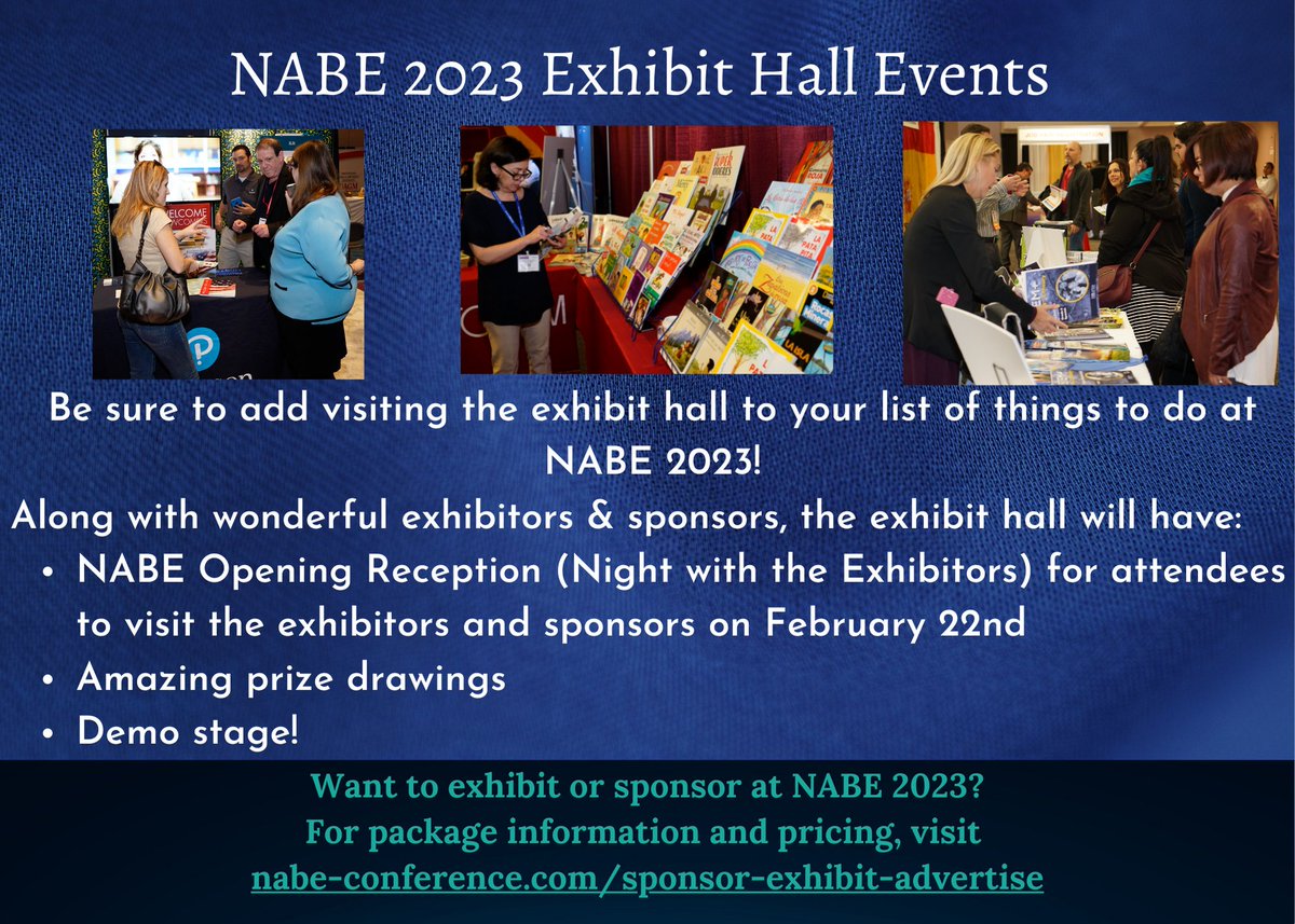 NABE National Association for Bilingual Education on Twitter "Exhibit