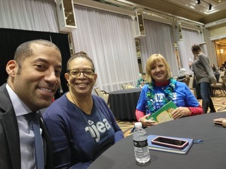 SpillerForNJEA's tweet photo. School librarians are more important than ever! It was my honor to join the New Jersey Association of School Librarians at their conference last week. #StrongerTogether #UnionStrong https://t.co/R5dhf6HXYf