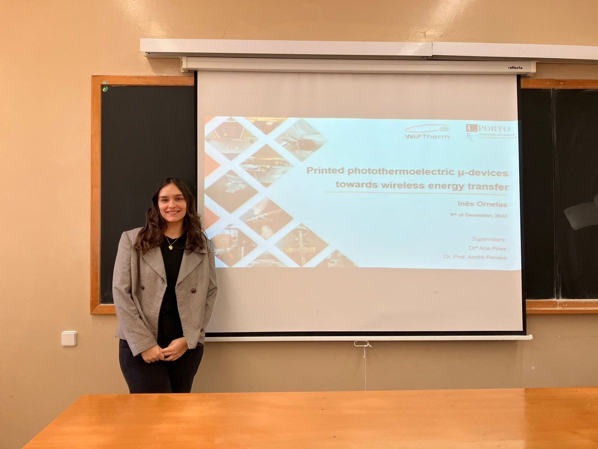 wiptherm's tweet photo. Last Friday, Inês Ornelas successfully completed her masters in physics engineering👩‍🎓🎓✅!! Her research was developed in the framework of the #WiPThermproject! Congratulations, Inês, for all your achievements 👏🚀! It has been an honor and a pleasure to have you on the WIPTHERM! https://t.co/fpv9k7ISZh
